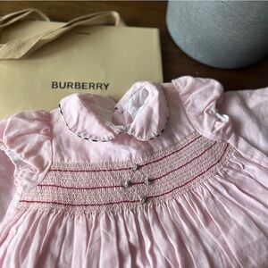 SOLD Burberry girl dress - 12 M